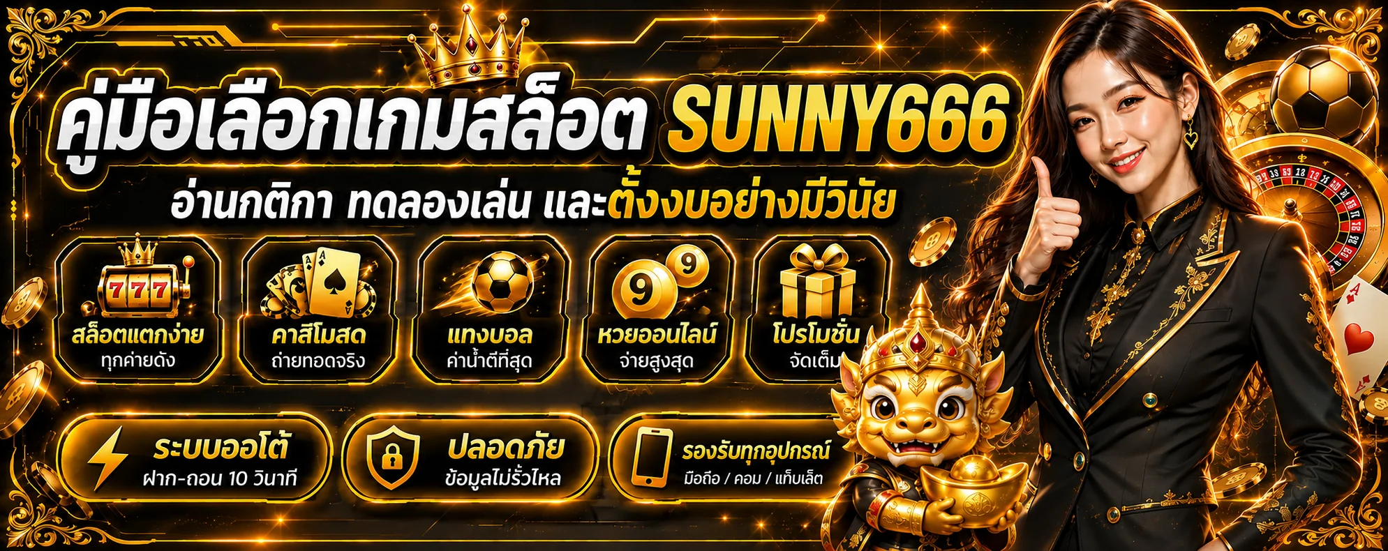 SUNNY666 คู่มือเลือกเกมสล็อตสำหรับมือใหม่